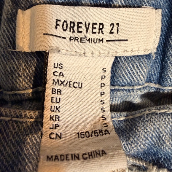 Forever 21 Women's Light Blue Cargo Jumpsuit - Picture 3 of 5